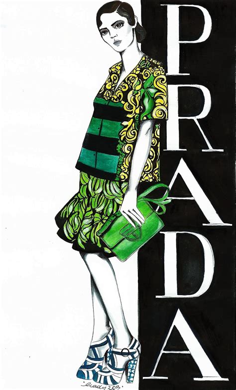 prada fashion illustration|who invented Prada.